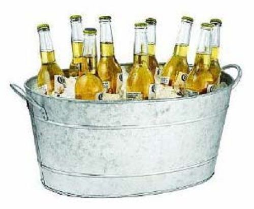 Plain Galvanized Party Tub