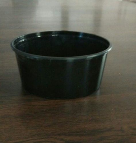 Round Shaped Black Plastic Disposable Food Container Application: Retail