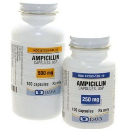 Ampicillin 500 Mg Antibiotic Capsules Expiration Date: Printed On Packet Years