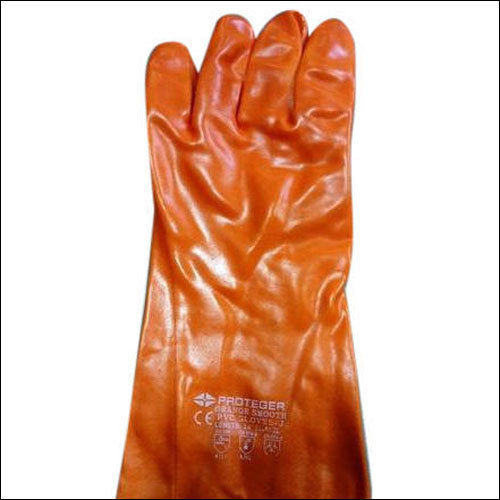 Orange Chemical Resistant Safety Gloves