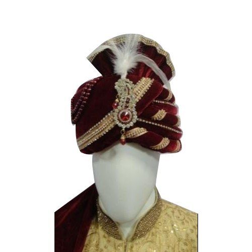 Velvet Wedding Groom Turban