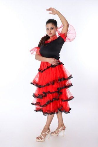 Western Dance Fancy Dress Long Frock Age Group: Adults