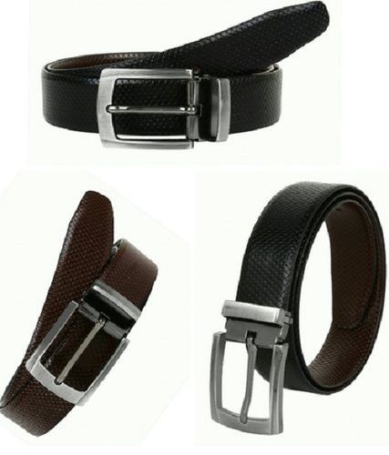 Black Party Wear Leather Belts