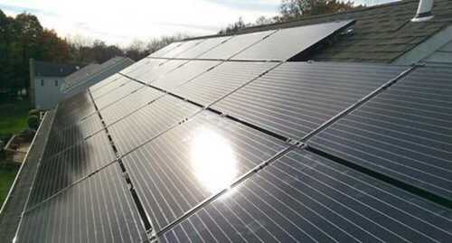 Roof Top Solar System - Fully Automatic, 90% Efficiency | Metal Build, Custom Size, Blue Finish