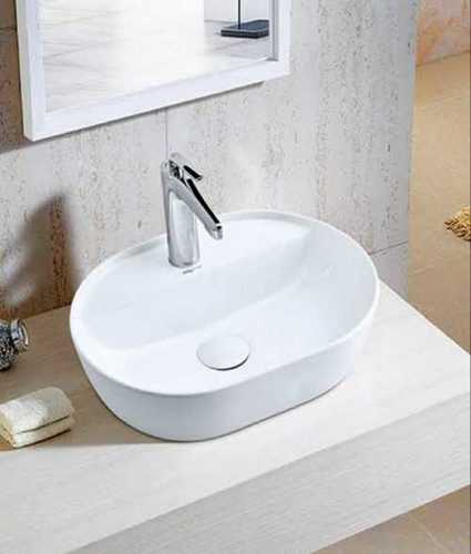 Oval White Ceramic Wash Basin