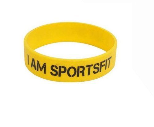 Fashion Yellow Color Silicone Wristbands