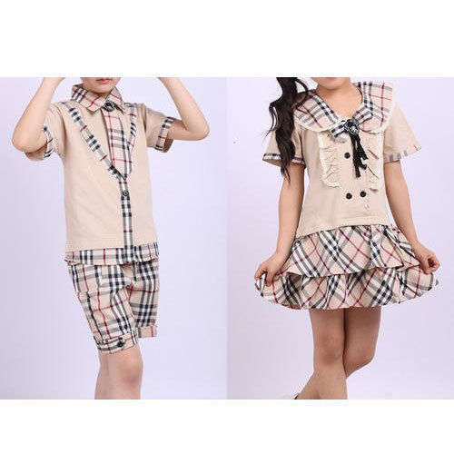 Half Sleeves Kids School Uniform