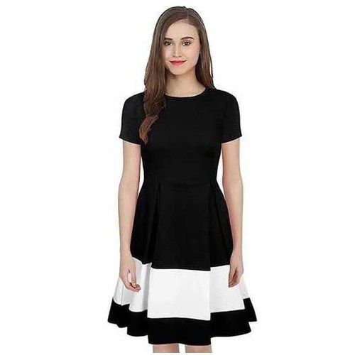 One piece dress outlet black and white