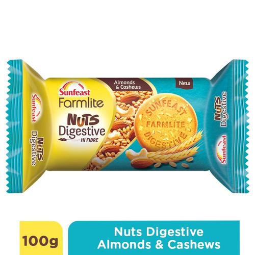 Sf Farmlite Nuts Digestive Almonds And Cashews Biscuits 100g