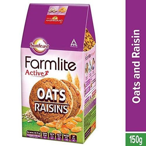 Sunfeast Farmlite Oats And Raisins Biscuits, 150 Gms