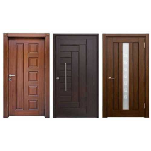 Brown Polished Home, Office Pvc Door Design: Modern