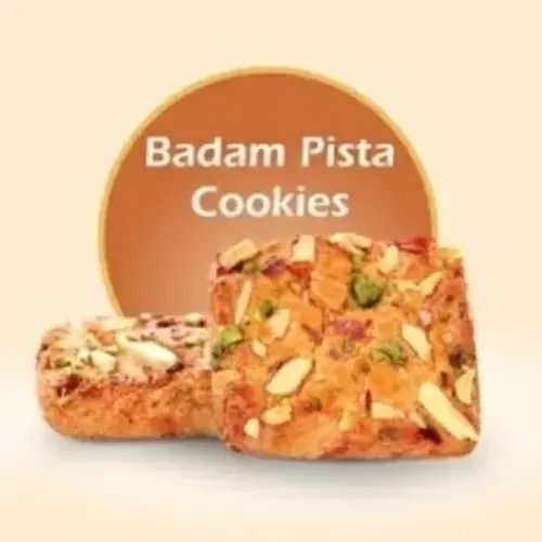 Square Delicious And Nutritious Badam Pista Cookie