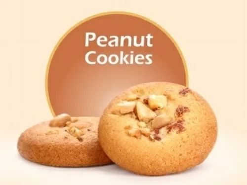 Round Healthy And Delicious Peanut Cookies