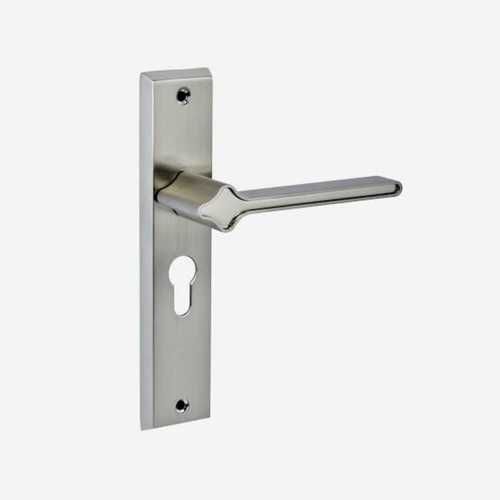 Stainless Steel Door Lock - Chrome Knob/Cylinder Design | Ideal for Main Door, Silver Finish