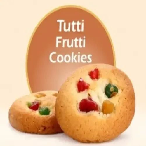 Round Tasty Tutti Frutti Cookies