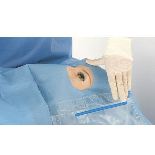 Blue Disposable Eye Drape