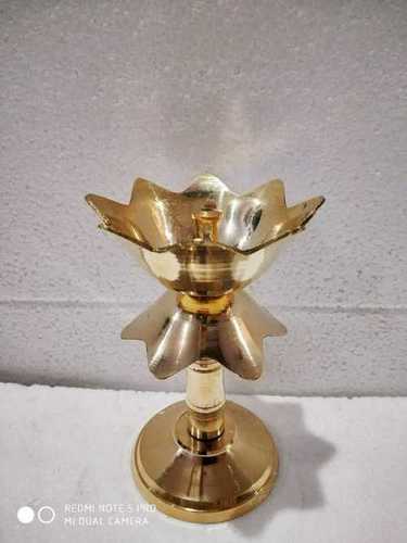 Gold Brass Lotus Shape Diya