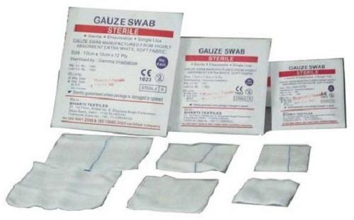 Various Colors Are Available Medically Certified Sterile Gauze Swabs