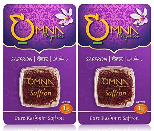 Organic Kashmiri Mongra Premium (A++ Grade) Kesar Threads For Pregnant Women, Babies, Beauty And Cooking (2 Grams Saffron)