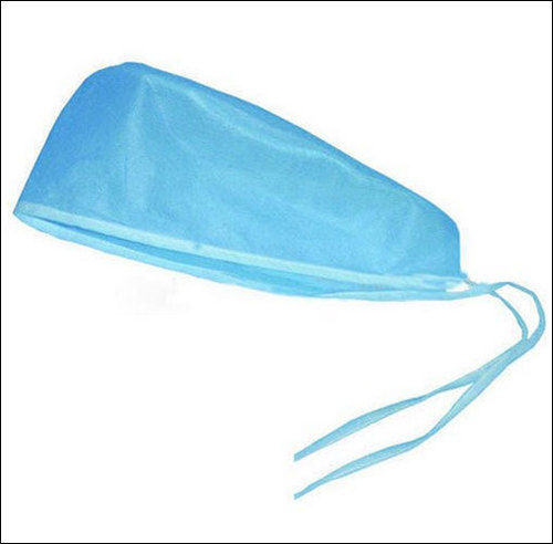 Blue Disposable Polypropylene Surgeon Caps