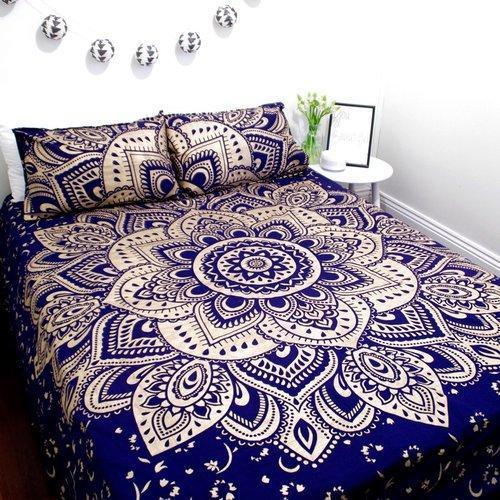 Multicoor Printed Mandala Bed Sheet