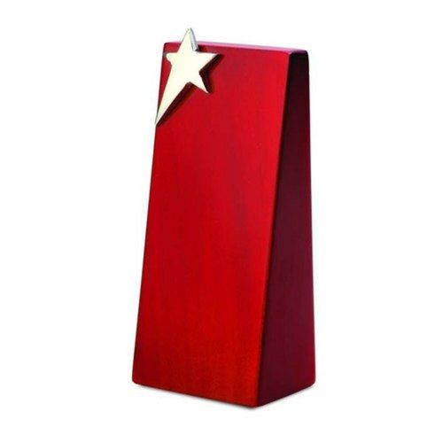 Red Wooden Business Promotional Trophy Size: As Per Order Or Availability