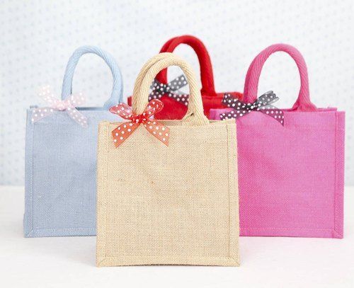 Shrink Resistance Jute Birthday Gift Bag