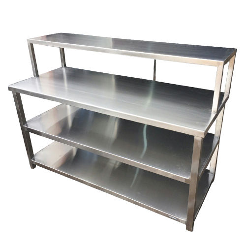 Ss Triple Shelf Table