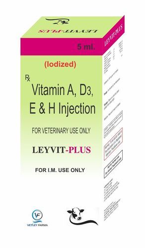 Liquid Vitamin A, D3 E & H Injection 5Ml