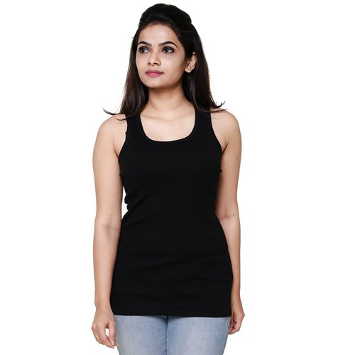 Indian Black Colour Ladies Tanktop