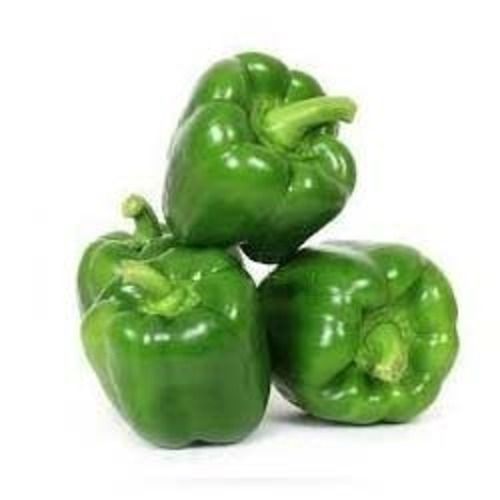 Fresh Green Capsicum - 25kg and 50kg Packaging, 40 Calories, 2g Protein, Natural Taste, Non Harmful, Very Good Quality