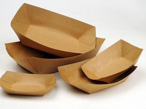 High Quality Disposable Kraft Paper Box And Tray Application: Food Packaging