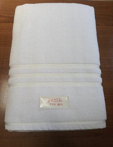 Hotel White Cotton Bath Towels