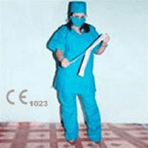 Blue Short Sleeve Surgical Scrub Suit