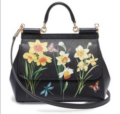 Black Strap Adjustable Daffodil Bag