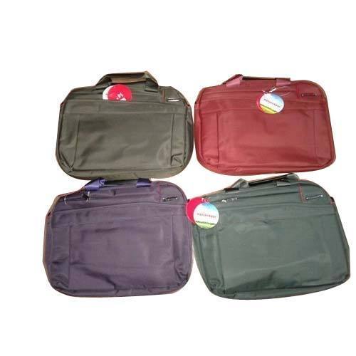 Zip Closure Cotton Laptop Bag