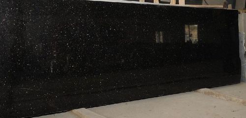 Black Galaxy Granite Slab Application: Flooring