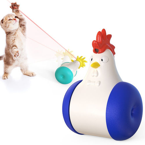Chicken Electric Voice Tumbler Tease Cat Toy