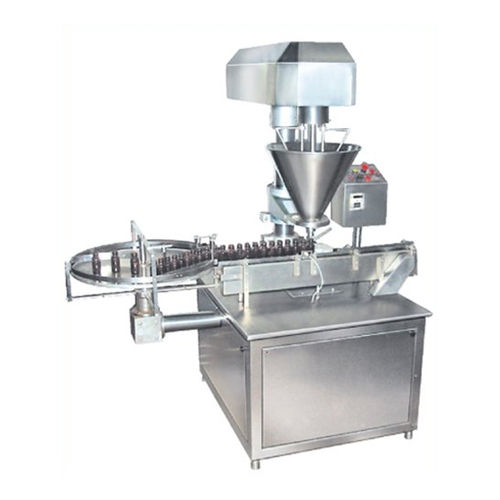 Double Head Auger Filler Machine - Color: Silver