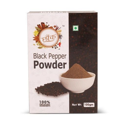 Dried Hot Pungent Black Pepper Powder Weight: 100 Grams (G)