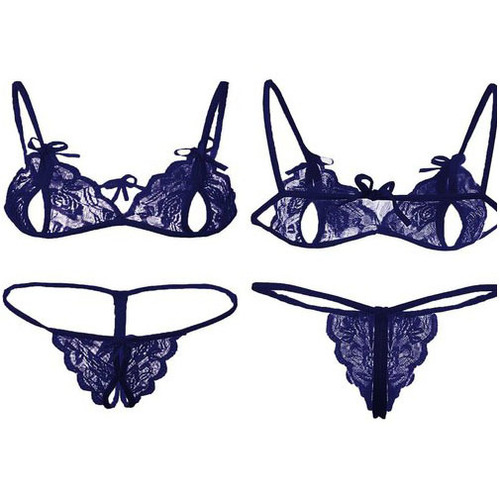 Ladies Navy Blue Net Lingerie Set Size: Free Size at Best Price in New ...
