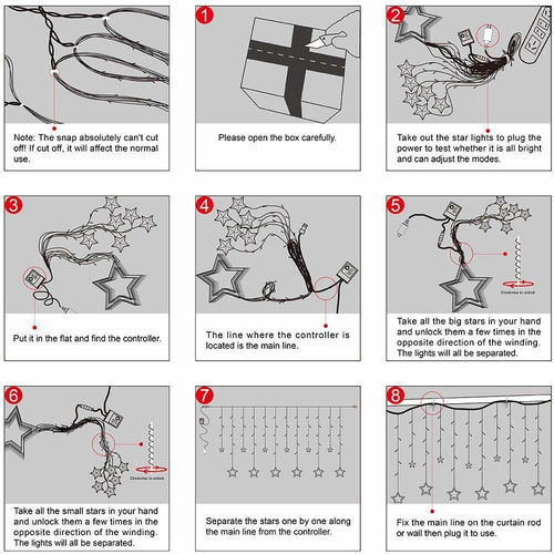 As Per Availability Easy To Use String Star Light