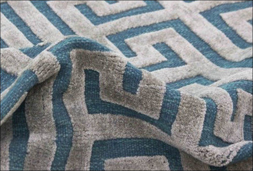 Attractive Designs Pile Turquoise Wool Carpets Design: Modern