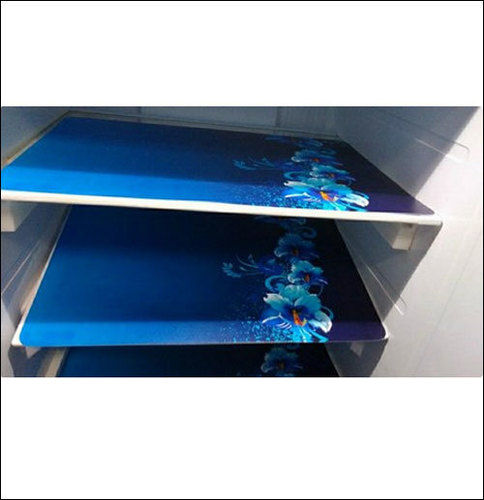 Waterproof Blue Printed Pvc Fridge Mat