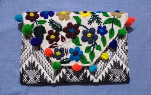 Ethnic Designer Embroidery Potli Bag for Women Handbag with Intricate Gold  Thread & Sequin Work Batwa Pearls Handle (H*L:9 * 9.5(inch)(23x24(cm  Black): Handbags: Amazon.com