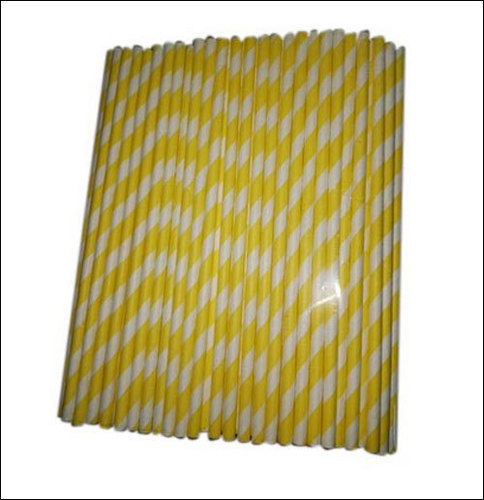 Red Yellow And White Paper Wrapped Straw