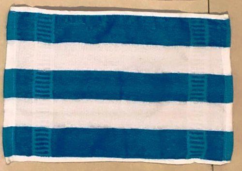 Blue And White Cotton Hand Towel