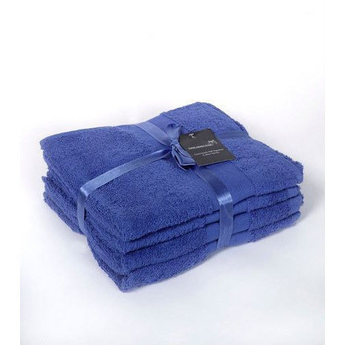 Blue Cotton Hand Towel