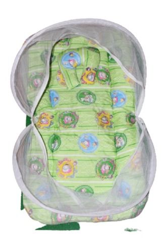 Light Green Baby Mosquito Cotton Net Bed With Pillow