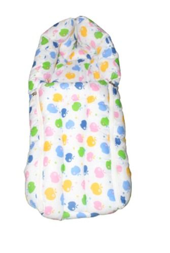 White Printed Baby Sleeping Bag